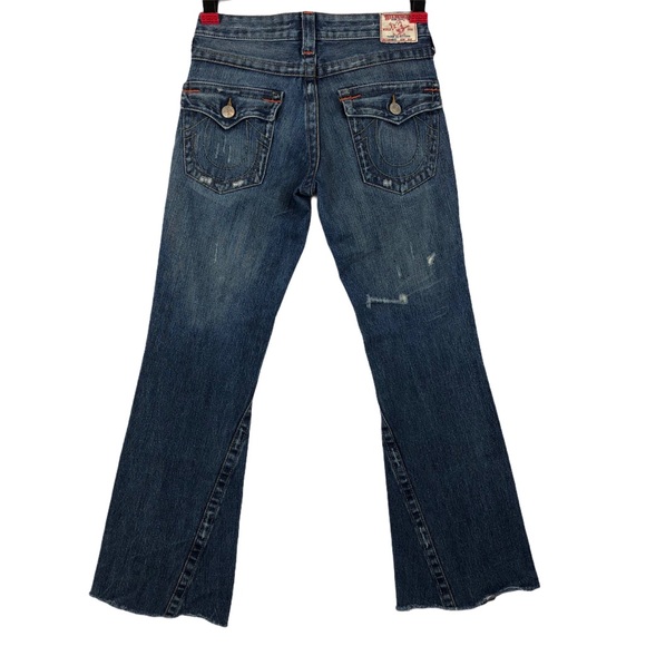 True Religion Flare Distressed Jeans Size 26 Women - Picture 4 of 11